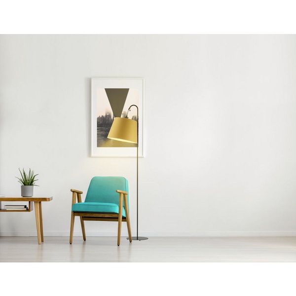 Lampa salonowa na czarnym stelażu TALLIN  Lysne