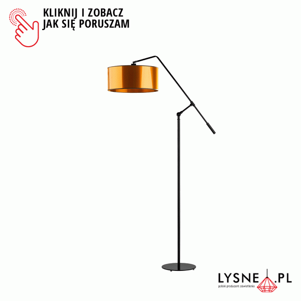 Lampa stojąca w stylu loft LIBERIA MIRROR  Lysne