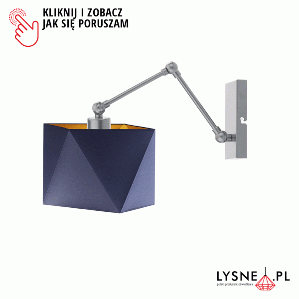 Lampa ścienna do sypialni AMARILLO GOLD  Lysne