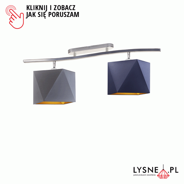 Plafoniera sufitowa CORONA GOLD  Lysne