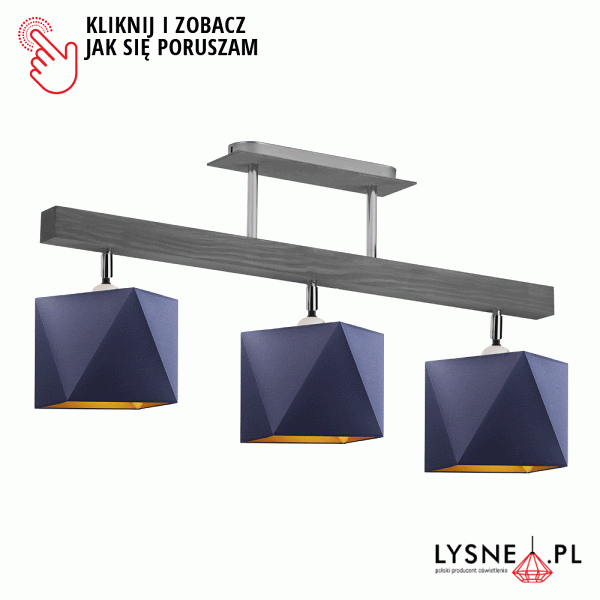 Plafon Nowoczesny  sufitowy MIRAMAR GOLD  Lysne