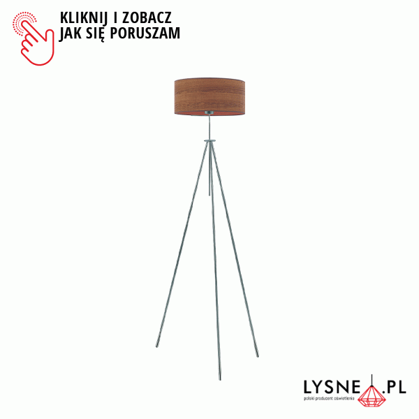Lampa Nowoczesna  do salonu z włącznikiem nożnym MALMO ECO  Lysne