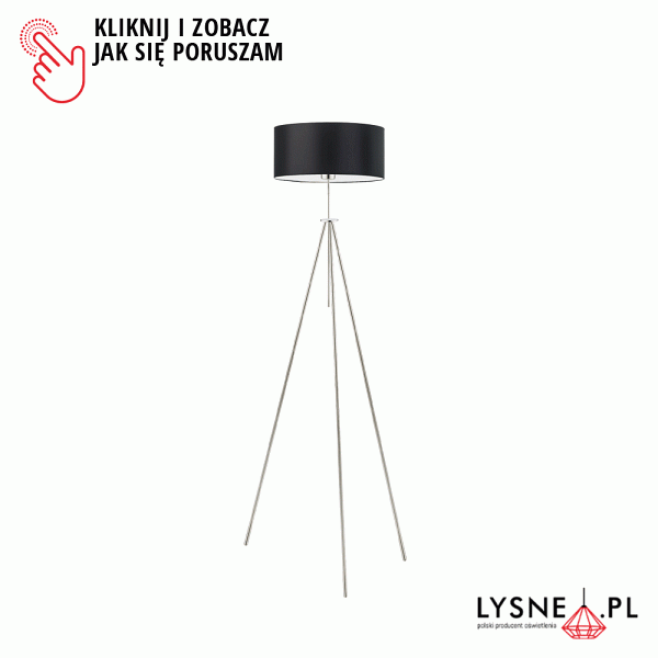 Lampa Srebrna  stojąca MALMO  Lysne