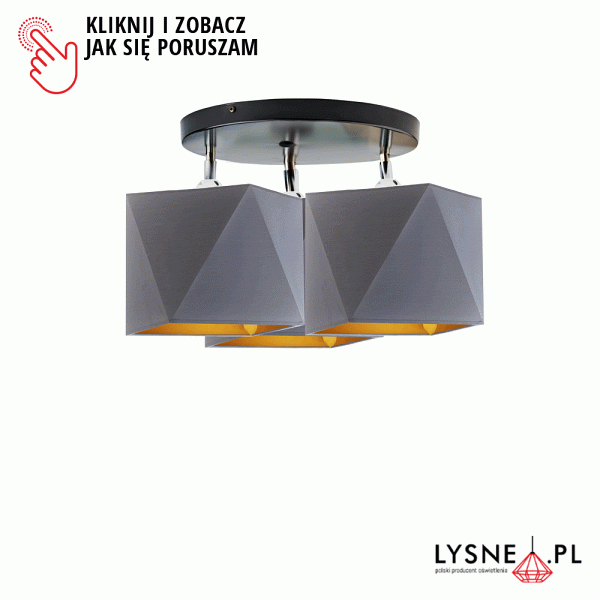 Lampa Nowoczesna  sufitowa MINORKA GOLD  Lysne