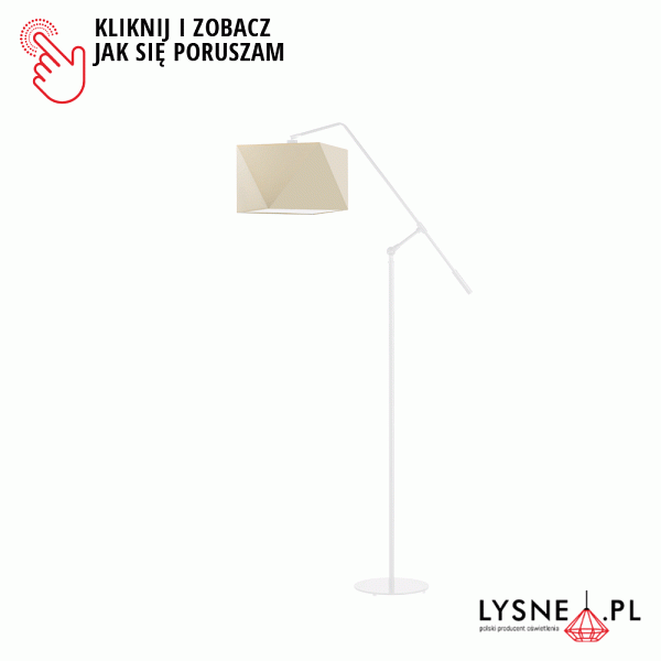 Lampa podłogowa w stylu industrialnym COLMA  Lysne
