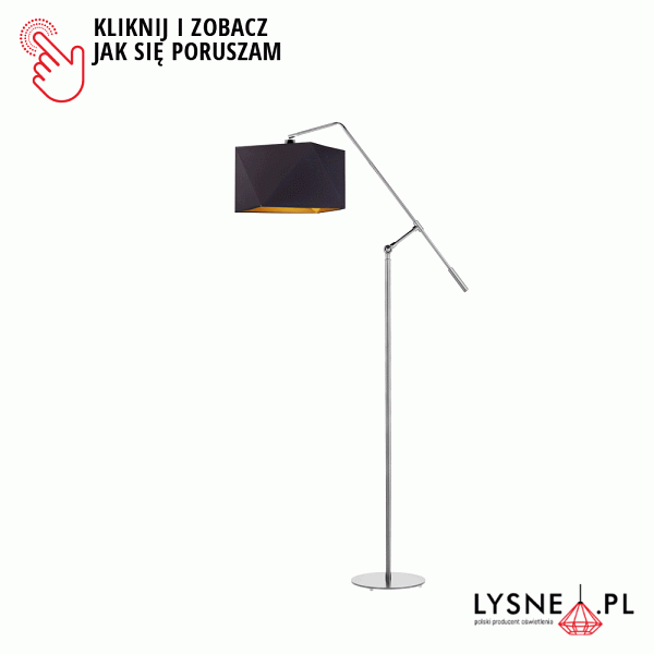 Lampa Stylowa  stojąca do sypialni COLMA GOLD  Lysne