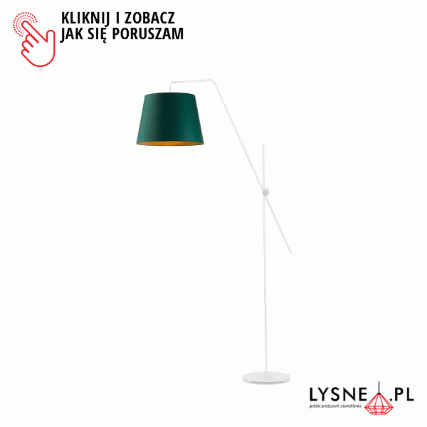 Lampa Nowoczesna  podłogowa do salonu VIGO GOLD  Lysne