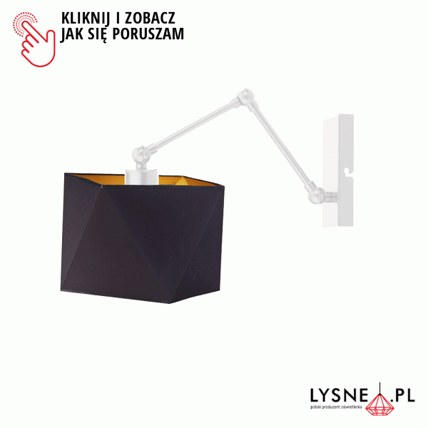 Kinkiet Regulowany  AMARILLO GOLD  Lysne