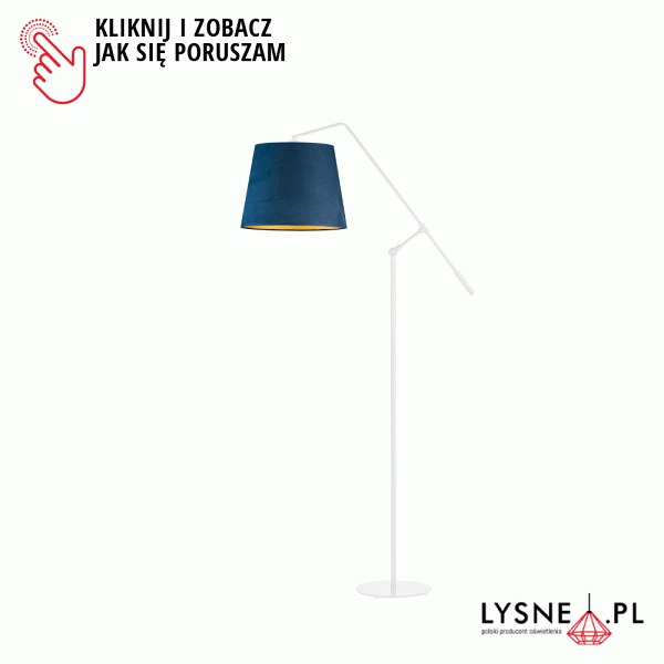 Lampa stojąca do salonu FOYA VELUR  Lysne