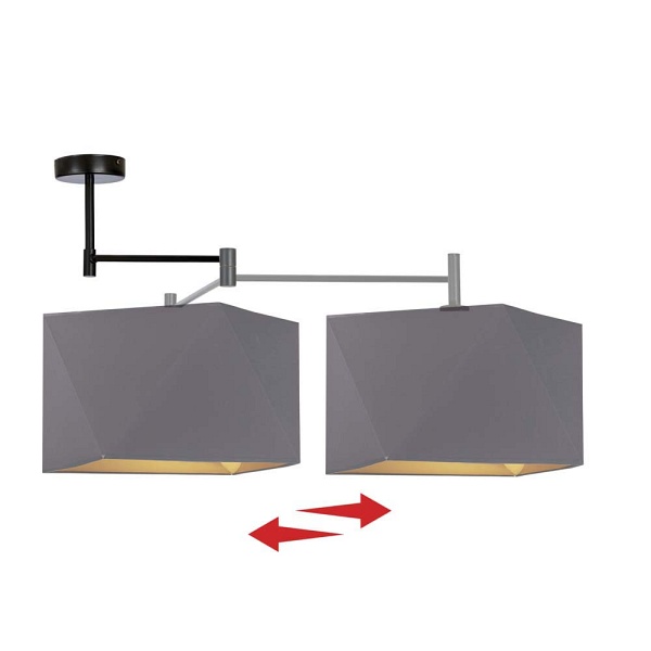 Lampa do salonu sufitowa HARBIN GOLD  Lysne