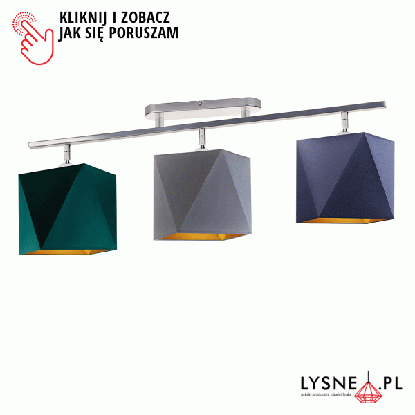 Lampa przysufitowa DETROIT GOLD  Lysne