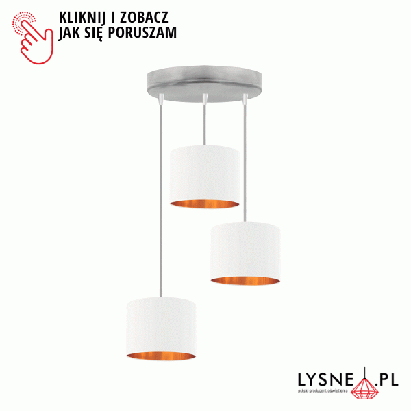 Nowoczesne oświetlenie do salonu PUEBLO GOLD  Lysne