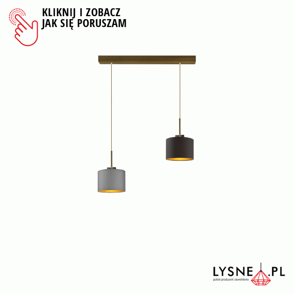 Lampa wisząca do jadalni MONTANA GOLD  Lysne