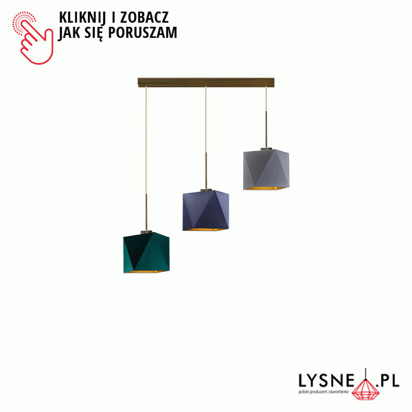 Lampa wisząca do jadalni MICHIGAN GOLD  Lysne