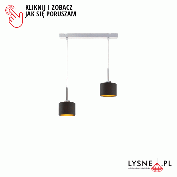 Lampa wisząca do salonu MONTANA GOLD  Lysne