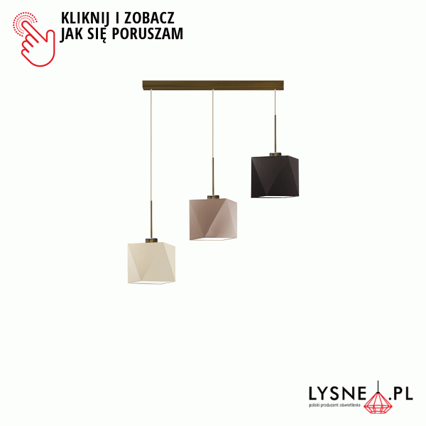 Lampa Geometryczna  wisząca MICHIGAN  Lysne