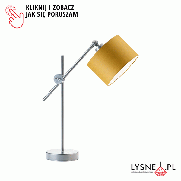 Lampka Stylowa  do czytania MALI GOLD  Lysne
