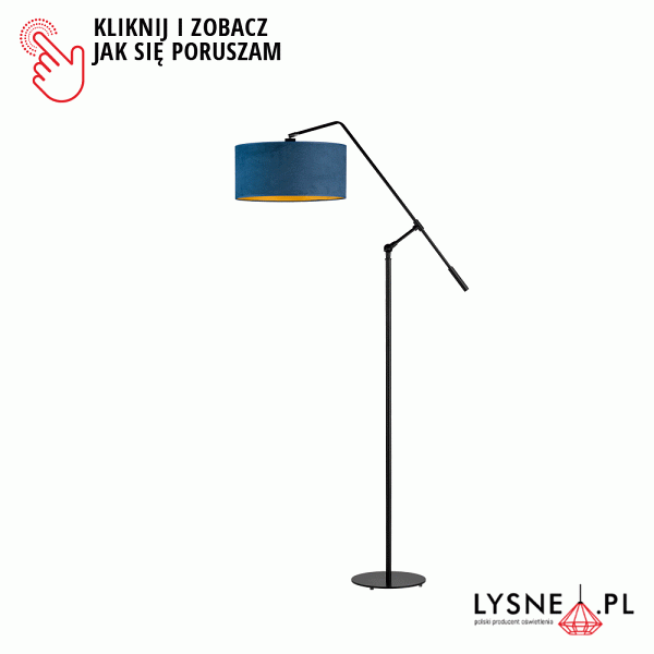 Oświetlenie podłogowe do salonu LIBERIA VELUR  Lysne