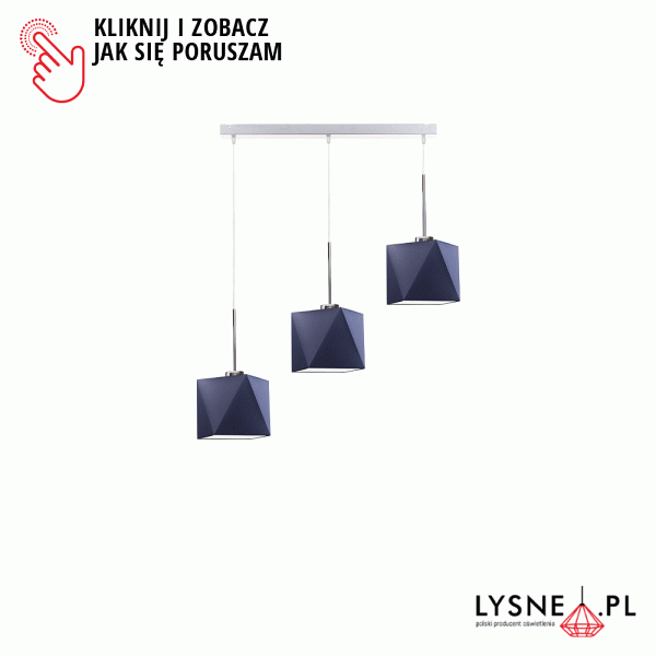 Lampa Trójpłomienna  wisząca MICHIGAN  Lysne