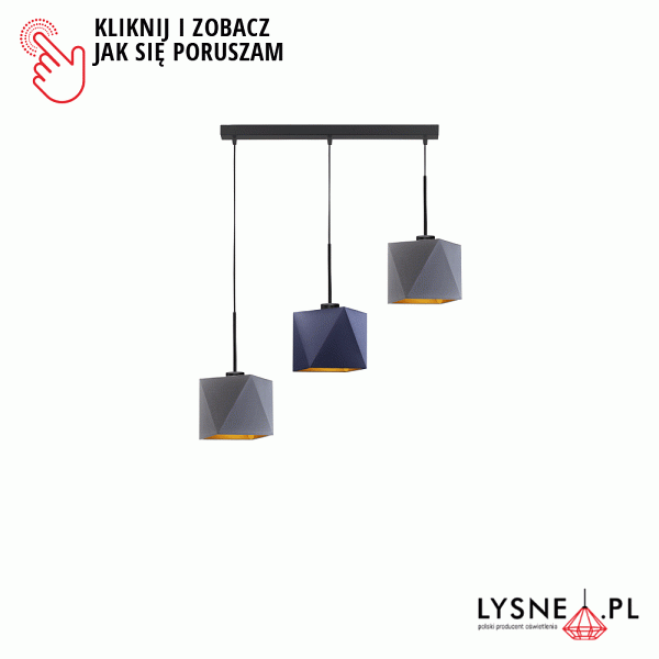 Lampa wisząca do kuchni nad stół MICHIGAN GOLD  Lysne