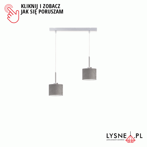 Lampa Czarna  sufitowa 2 - punktowa MONTANA VELUR  Lysne