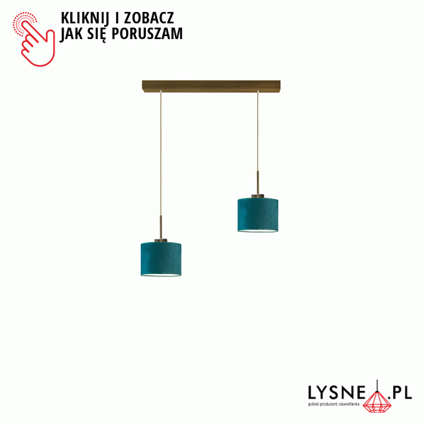 Lampa wisząca na 2 żarówki MONTANA VELUR  Lysne