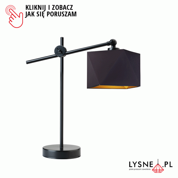 Lampka nocna z regulowanym stelażem BELO GOLD  Lysne