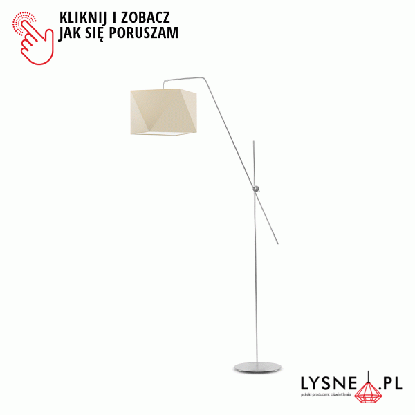 Lampa podłogowa z regulacją TOLEDO  Lysne