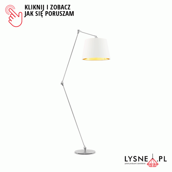 Lampa stojąca do sypialni MANILA GOLD  Lysne