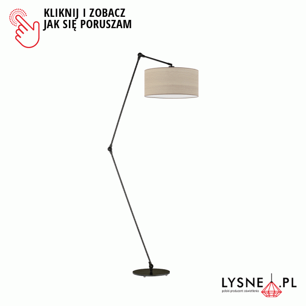 Lampa podłogowa z przegubami BARI ECO  Lysne