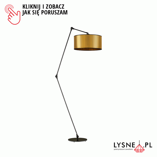 Lampa podłogowa do salonu BARI MIRROR  Lysne
