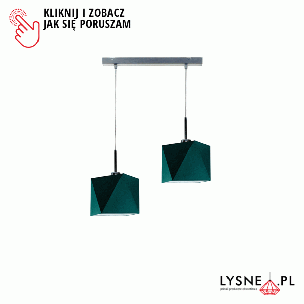 Lampa Dwupłomienna  wisząca KOBE   Lysne