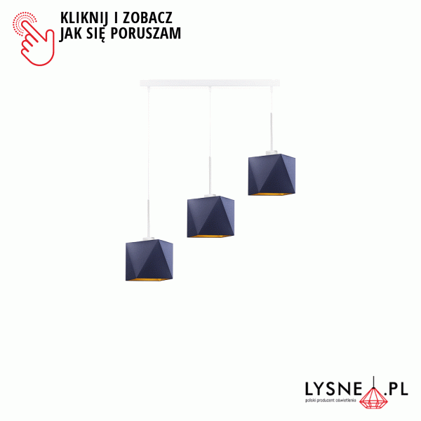 Żyrandol do salonu MICHIGAN GOLD  Lysne