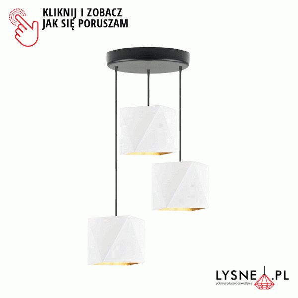 Lampa wisząca w stylu glamour MAJORKA GOLD  Lysne