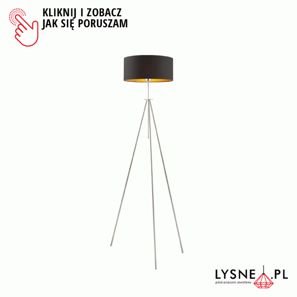 Lampa stojąca do sypialni MALMO GOLD  Lysne