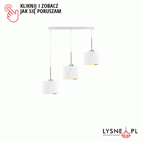 Lampa wisząca nad wyspę kuchenną MICHIGAN GOLD  Lysne