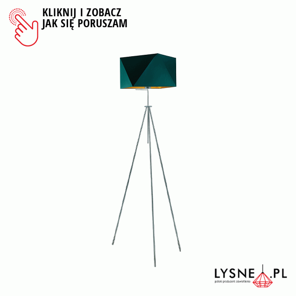 Lampa podłogowa do czytania HAVANA GOLD  Lysne