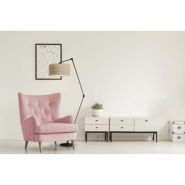 Lampa podłogowa BARI ECO z regulacją kąta padania światła  Lysne