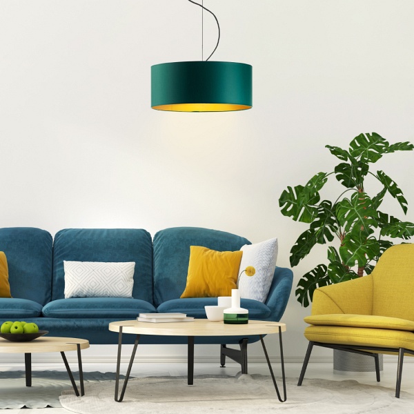 Żyrandol nowoczesny do pokoju HAJFA GOLD fi - 40 cm  Lysne