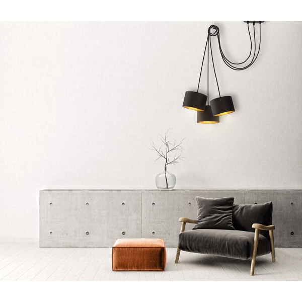 Żyrandol Nowoczesny żyrandol pająk WAIKIKI W3 GOLD  Lysne