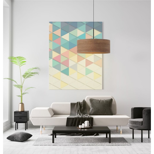 Lampa wisząca do salonu SINTRA ECO fi - 60 cm - kolor kasztanowy  Lysne