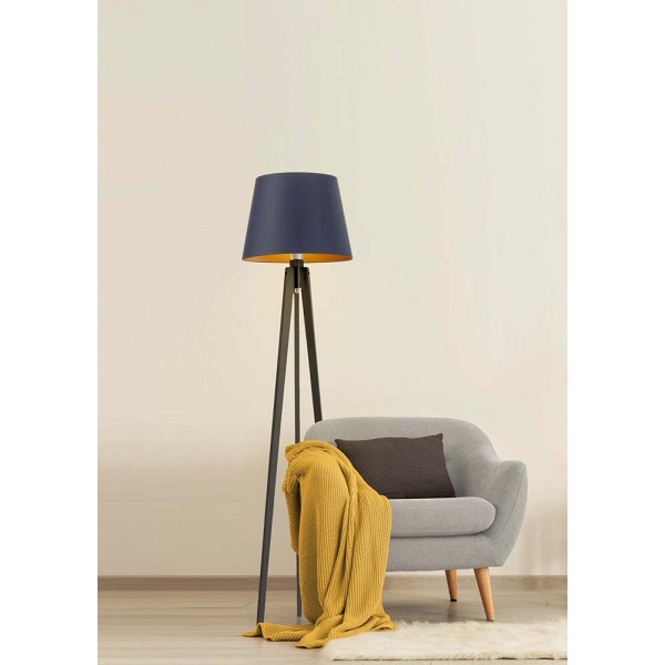 Lampa podłogowa na trzech nogach CURACAO GOLD  Lysne
