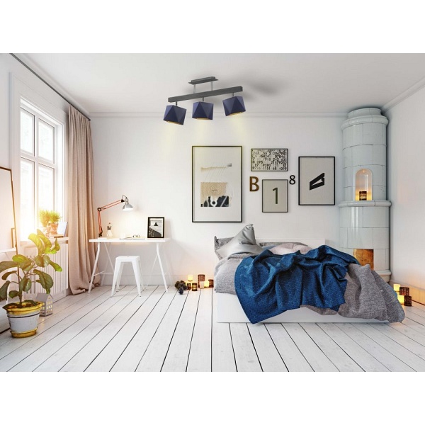 Plafon Nowoczesny  sufitowy MIRAMAR GOLD  Lysne