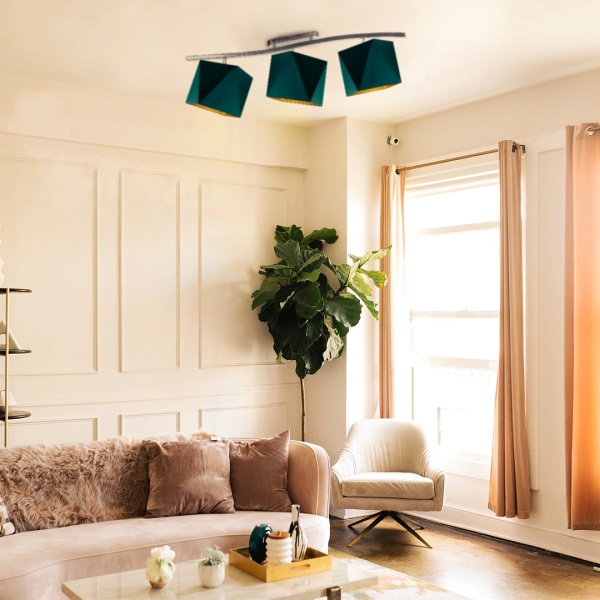 Lampa sufitowa na listwie FARGO GOLD  Lysne