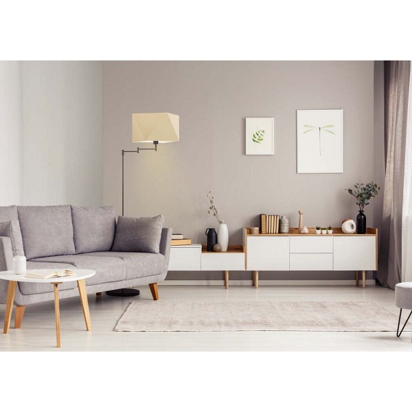 Lampa podłogowa do salonu SANTIAGO  Lysne