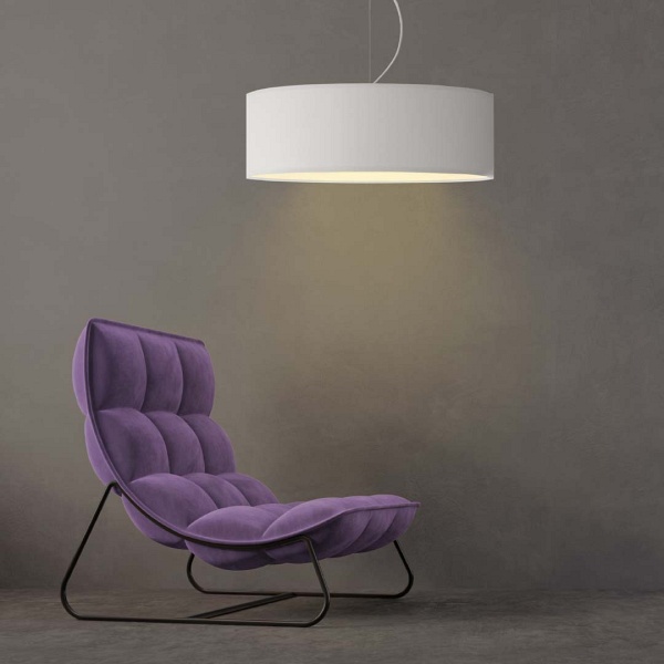 Lampa Nowoczesna  wisząca HAJFA fi - 50 cm - kolor biały  Lysne