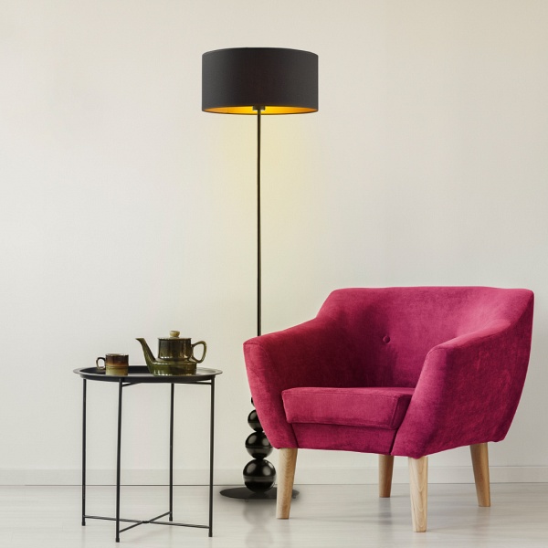 Lampa podłogowa do czytania ROMA GOLD  Lysne