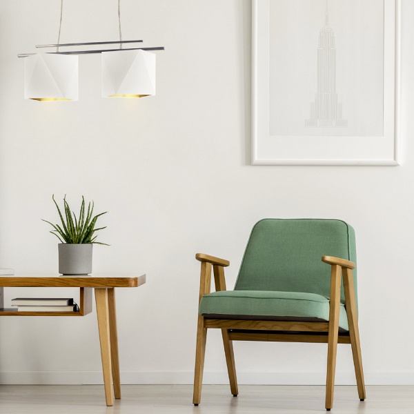 Żyrandol Dwupłomienny żyrandol MADRYT GOLD  Lysne