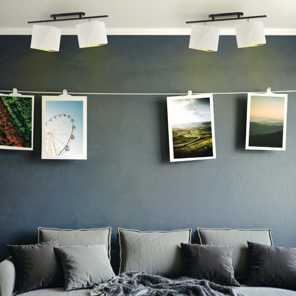 Lampa sufitowa do salonu AKRON GOLD  Lysne