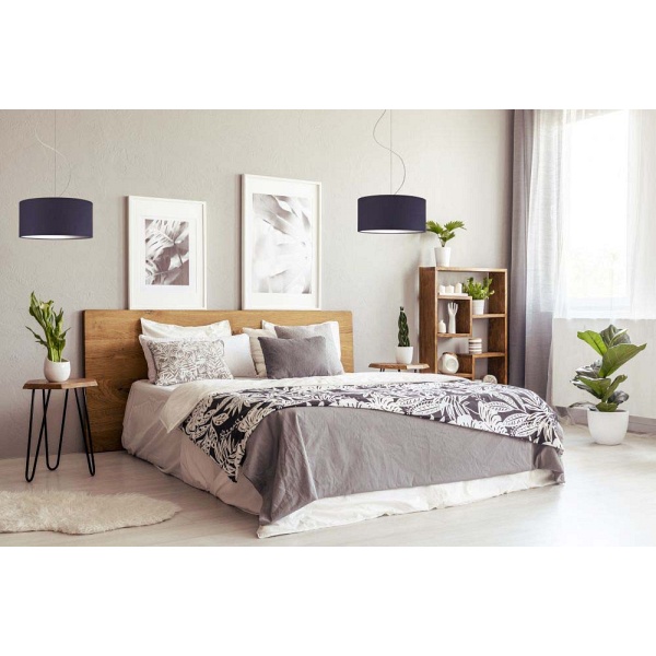 Lampa wisząca do kuchni nad stół HAJFA fi - 40 cm - kolor brązowy  Lysne